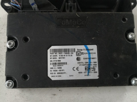 Control bluetooth FORD TRANSIT CUSTOM Box [ 2012 - > ] TDCi (CYF4, CYFF) 92KW|125HP OEM Ek2t14b428ga