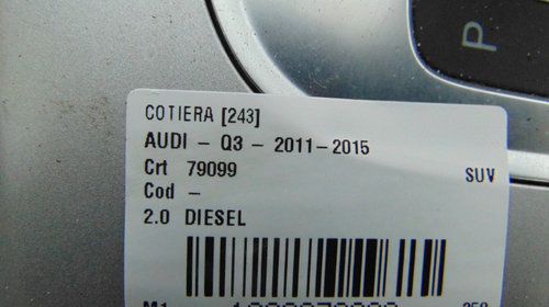 Cotiera Audi Q3 din 2016, 2.0 Diesel