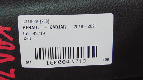 Cotiera Renault Kadjar din 2019
