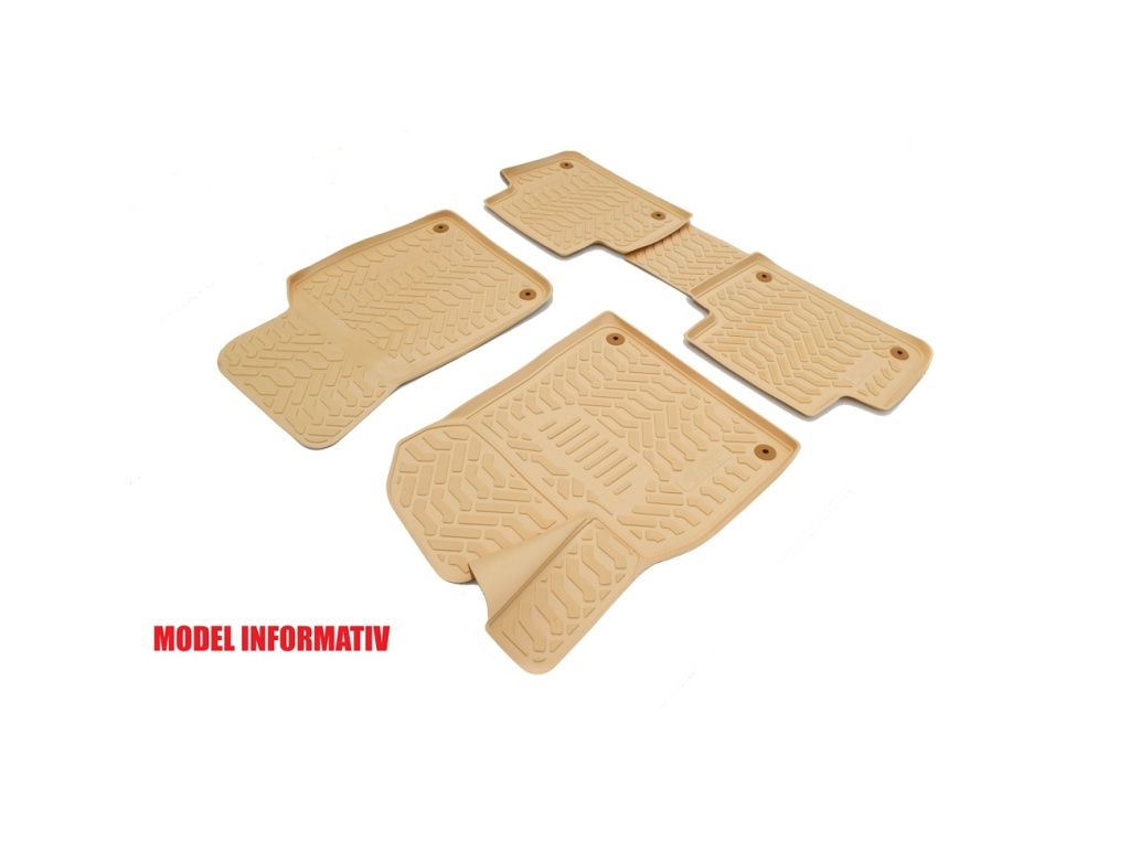 Covoare cauciuc stil tavita BEJ Toyota Toyota Land Cruiser J120 Prado 2002-2009 Cod: 3D 61906????B A10
