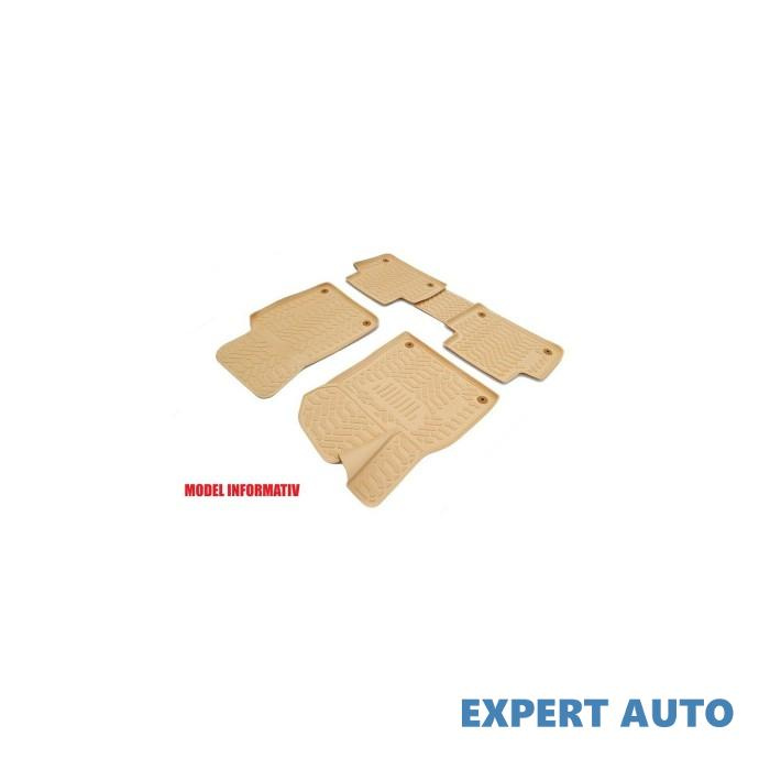 Covoare cauciuc stil tavita bej vw golf vi 2008 - 