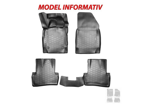 Covoare cauciuc stil tavita Citroen C4 II 2009-> Cod: 3D 0067, A10