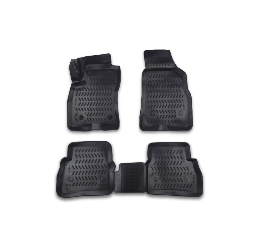 Covoare cauciuc stil tavita Fiat Fiat Doblo 2 2010-> Cod:3D AP-1010,A80