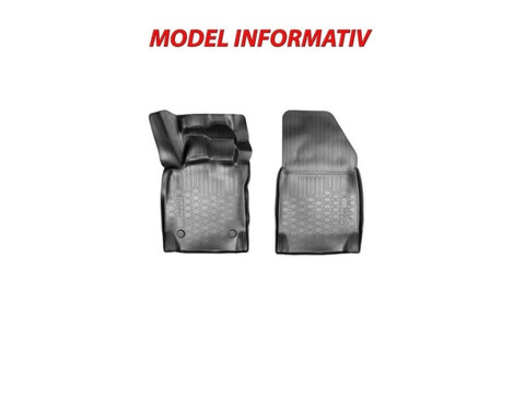 Covoare cauciuc stil tavita Smart Fortwo (C453) 2015-&gt; Cod: 3D 3592, A20