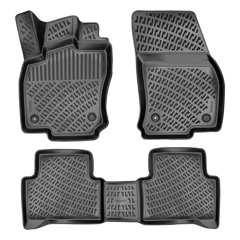 Covoare / Covorase / Presuri auto tip tavita VW Touran II 2015-prezent - KVO-1257 A80/X190v3