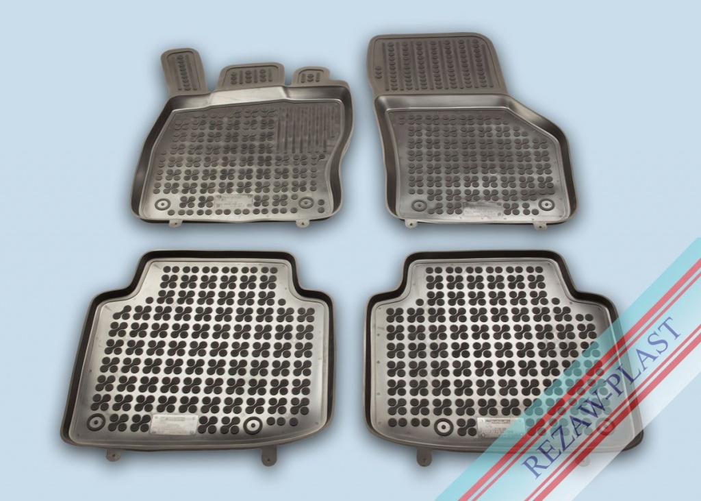 Covoare / Covorase / Presuri cauciuc stil tip tavita SKODA Superb III 2015-2023 - REZAW PLAST