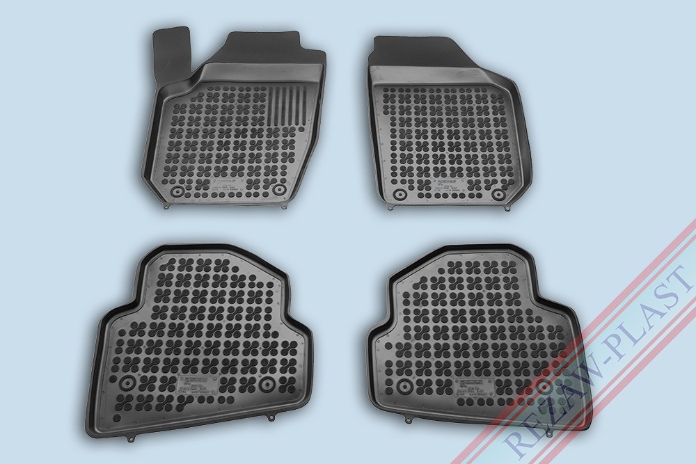 Covoare / Covorase / Presuri cauciuc stil tip tavita SKODA Fabia II 2007-2014 - REZAW PLAST