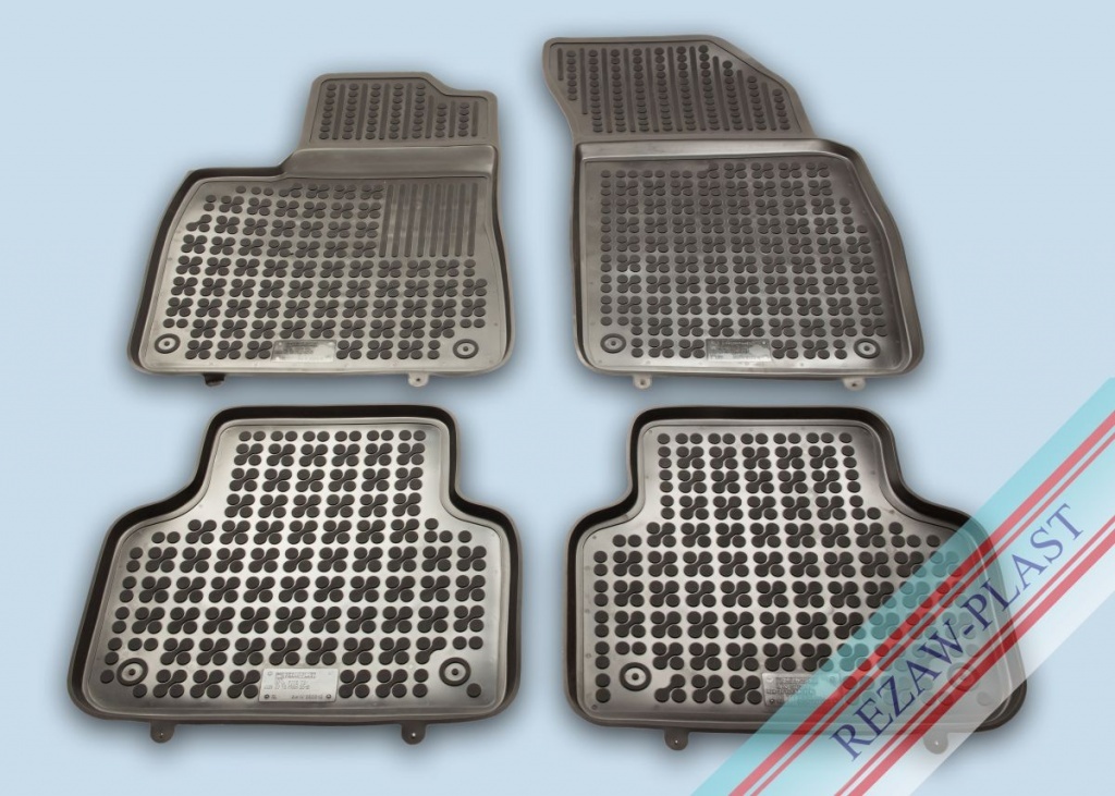 Covoare / Covorase / Presuri cauciuc stil tip tavita AUDI Q8 dupa 2018-prezent - REZAW PLAST