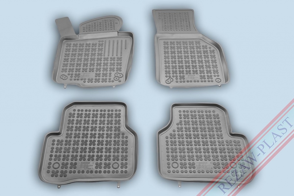 Covoare / Covorase / Presuri cauciuc stil tip tavita GRI VW Passat B6 2005-2010 - REZAW PLAST