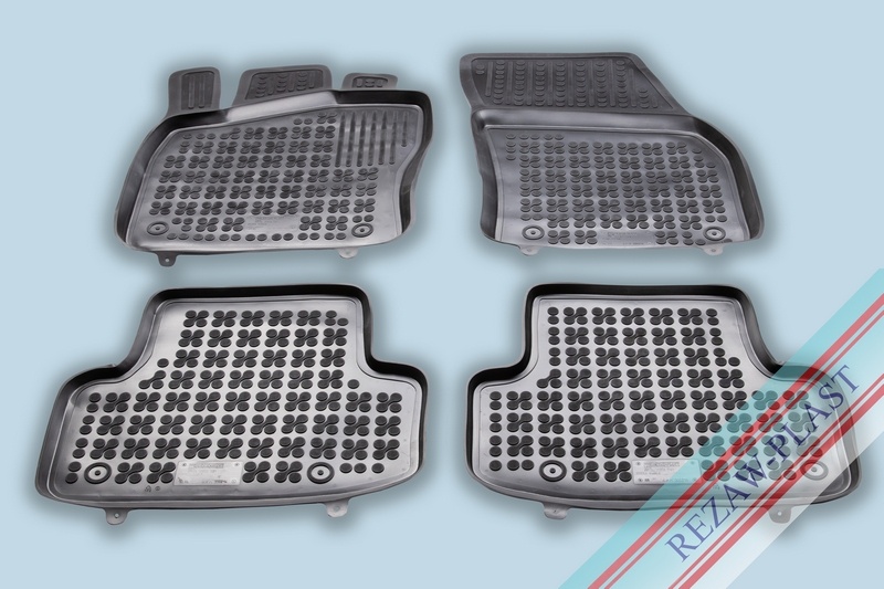 Covoare / Covorase / Presuri cauciuc stil tip tavita SKODA Karoq dupa 2017-prezent - REZAW PLAST