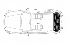 Covor portbagaj tavita Smart Smart FORFOUR W453 2014-> COD: PB 6608 PBA1