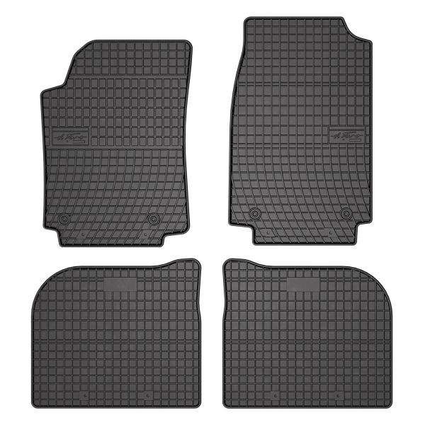 Covoras podea cauciuc Floor mats Rubber 4 pcs BASIC front/rear set colour black AUDI A6 C4 06.94-12.97 Saloon FROGUM MMT A040 0731