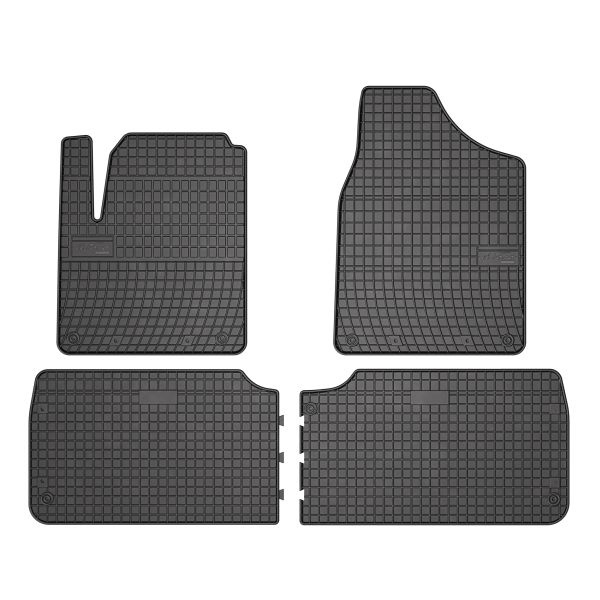 Covoras podea cauciuc Floor mats Rubber 4 pcs BASIC front/rear set colour black FORD GALAXY I SEAT ALHAMBRA VW SHARAN 03.95-03.10 Van FROGUM MMT A040 0311
