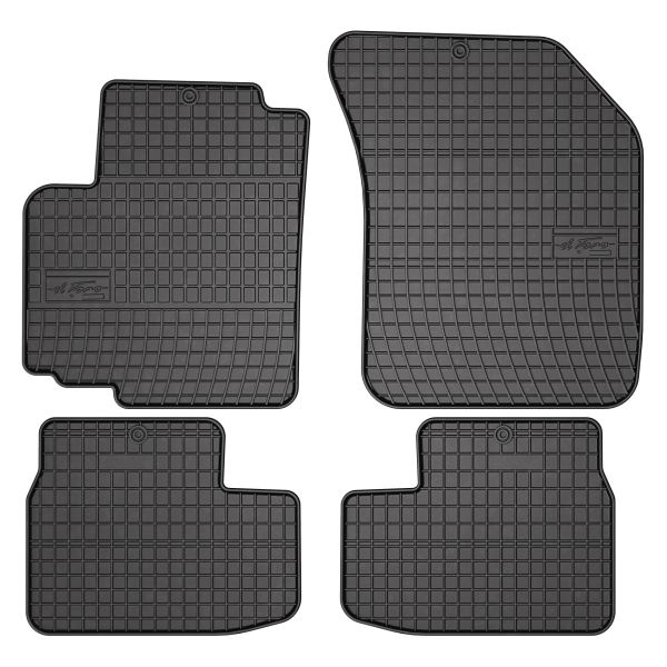 Covoras podea cauciuc Floor mats Rubber 4 pcs BASIC front/rear set colour black OPEL AGILA SUZUKI SPLASH 01.08- Liftback FROGUM MMT A040 0603