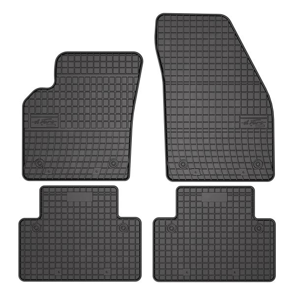 Covoras podea cauciuc Floor mats Rubber 4 pcs BASIC front/rear set colour black VOLVO C30 S40 II V50 12.03-12.12 Liftback / Saloon / Station wagon FROGUM MMT A040 0940