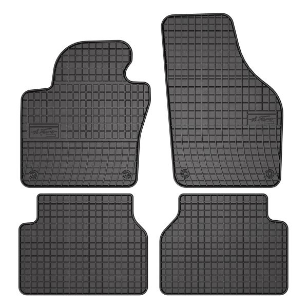 Covoras podea cauciuc Floor mats Rubber 4 pcs BASIC front/rear set colour black VW TIGUAN 09.07-07.18 SUV FROGUM MMT A040 0400