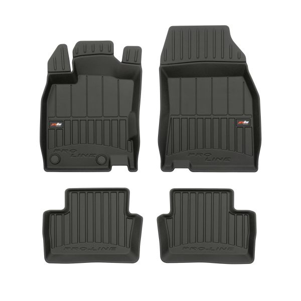 Covoras podea cauciuc Floor mats TPE 4 pcs ducts proLine 3D set colour black RENAULT KADJAR 06.15- FROGUM FRG 3D425026