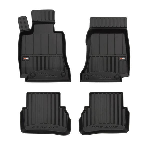 Covoras podea cauciuc Floor mats TPE 4 pcs ducts proLine 3D front/rear set colour black MERCEDES C W205 12.13- Saloon FROGUM FRG 3D409583