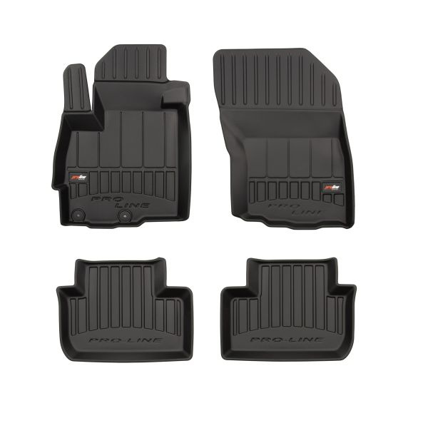 Covoras podea cauciuc Floor mats TPE 4 pcs ducts proLine 3D front/rear set colour black CITROEN C4 AIRCROSS MITSUBISHI ASX PEUGEOT 4008 02.10- SUV FROGUM FRG 3D407503