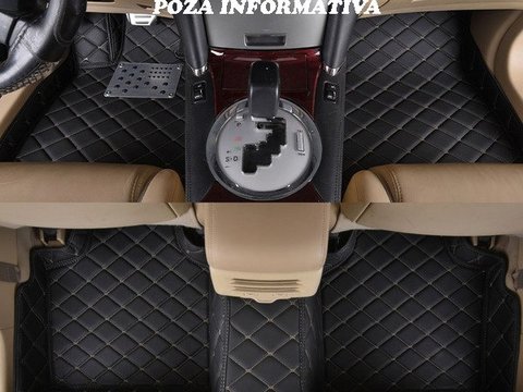 Covorase auto LUX PIELE 5D VW Passat CC 2008-2017 ( 5D-010 cusatura bej )