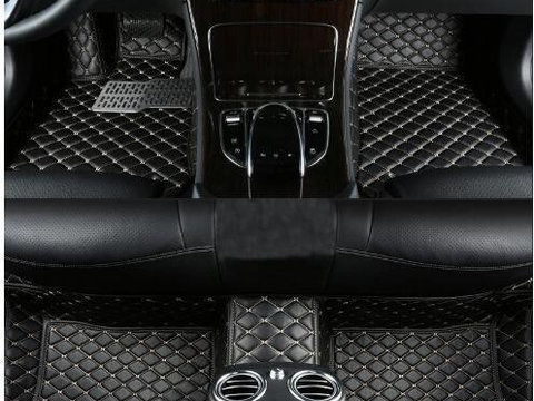 Covorase auto LUX PIELE 5D VW Sharan 2012-> cusatura bej