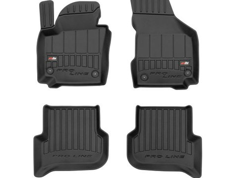 Covorase cauciuc 4 buc conducta proLine 3D fata/spate set tpe culoare negru SEAT ALTEA 03.04- Minivan FROGUM FRG 3D407244