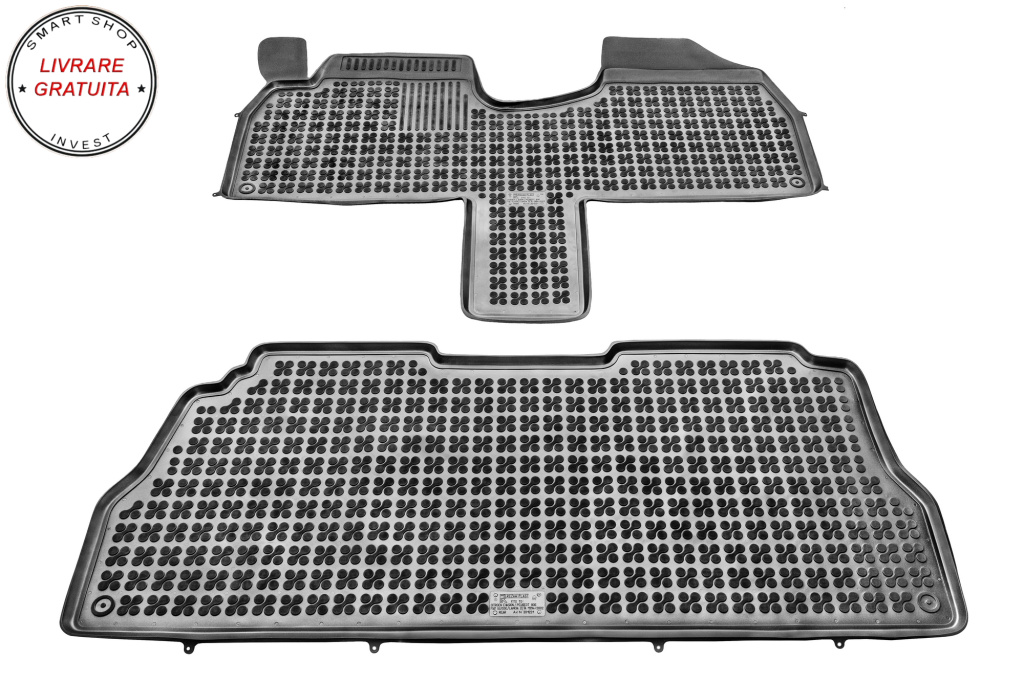 Covorase interior cauciuc tip tava negru Peugeot 806 1994 - 2002 2-Piese - livrare gratuita