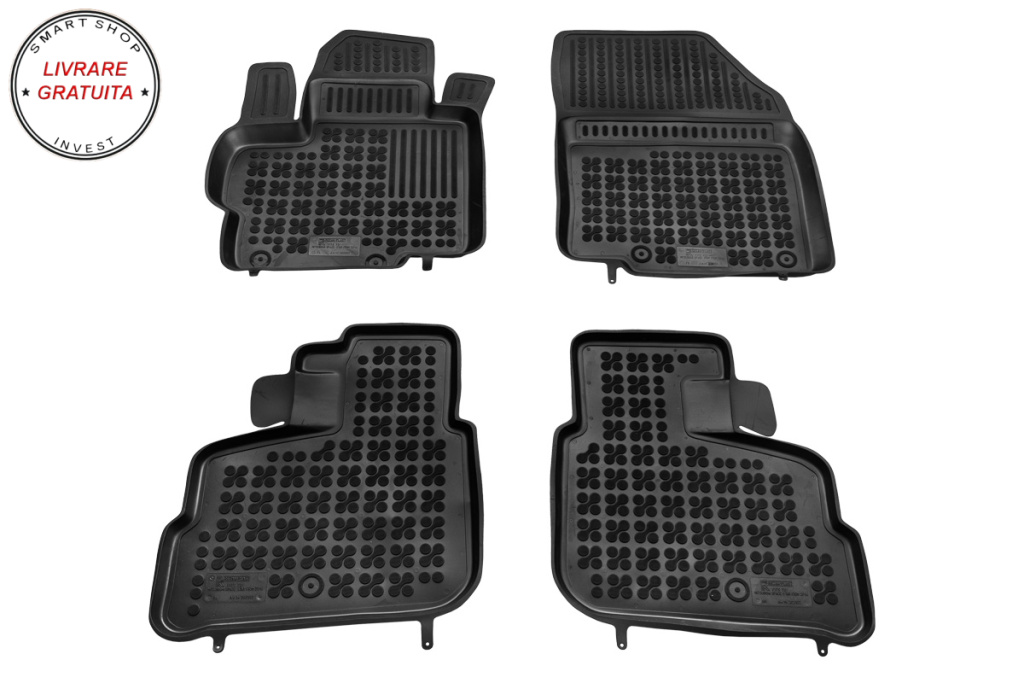 Covorase interior cauciuc tip tava negru Mitsubishi SPACE STAR 2012 - 2018, 2018 - 2020, 2020 - 4-Piese - livrare gratuita