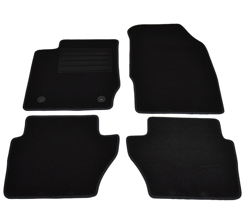 Covorase mocheta Ford Fiesta 03/2011-2017, cu 3/5 usi, Negru , set de 4 bucati
