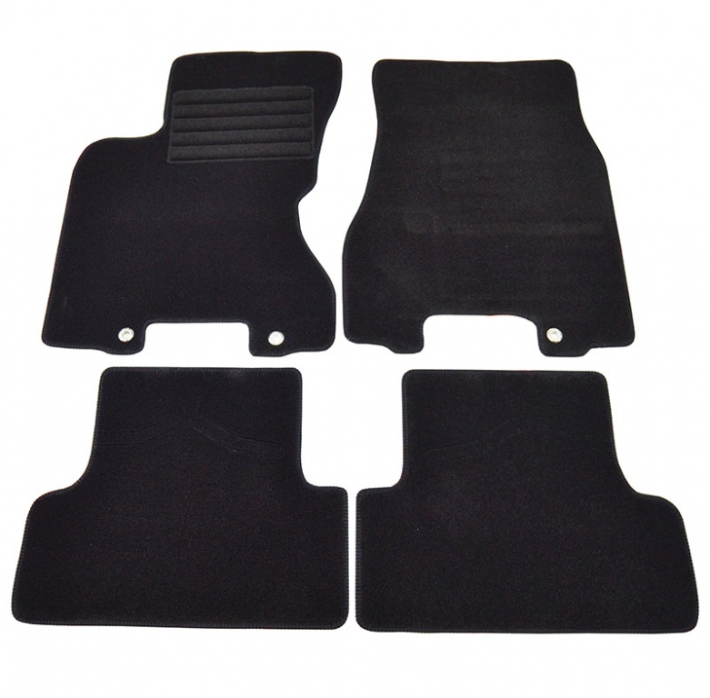 Covorase mocheta Nissan X-Trail 2007- Negre, set de 4 bucati