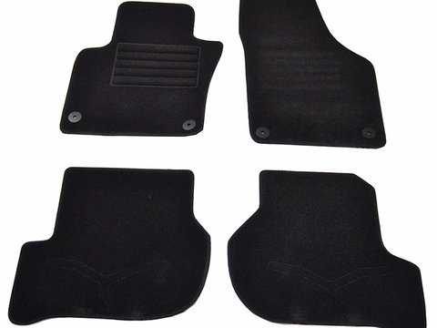 Covorase mocheta VW Golf PLUS 2009- Negru , set de 4 bucati