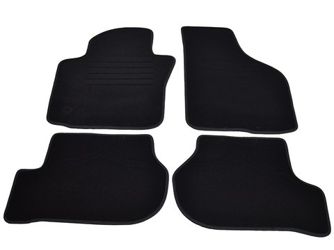 Covorase mocheta VW JETTA 09/2005-01/2011 Negru, set de 4 bucati