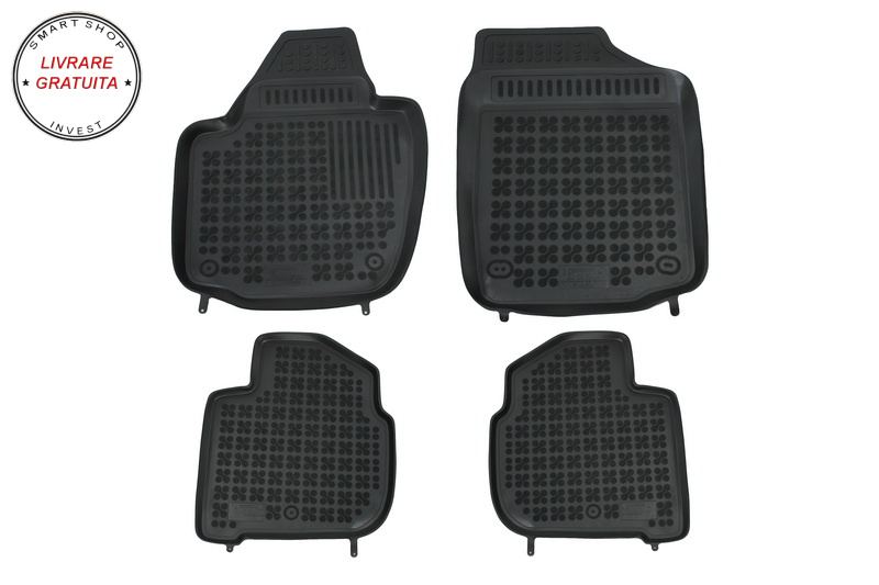 Covorase Presuri Auto Negru din Cauciuc SEAT Toled