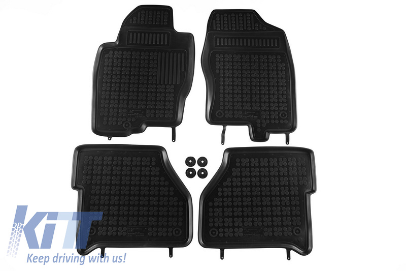 Covorase Presuri Auto Negru din Cauciuc compatibil cu NISSAN Navara 03/2005-