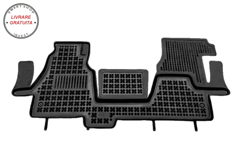 Covorase Presuri Auto Negru din Cauciuc compatibil cu MERCEDES Sprinter I 2000-2006- livrare gratuita