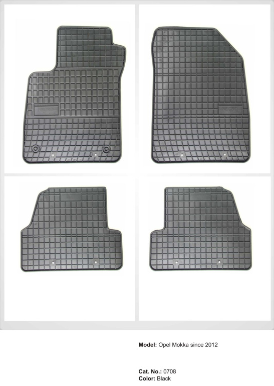 Covorase protectie din cauciuc (fara miros specific de cauciuc nou, cu miros fin de vanilie) OPEL Mokka / Mokka X (J13) (An fabricatie 06.2012 - ..., 110 - 152 CP, Diesel, Benzina, (LPG)) - Cod intern: W20213335 - LIVRARE DIN STOC in 24 ore!!!