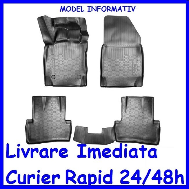 Covorase tip tavita cauciuc moale fara miros Ford Kuga II 2013-> AL-061119-45