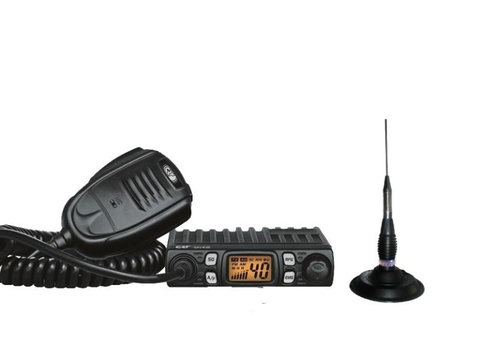 CRT One V Statie Radio CB + CRT RML 145 Antena Radio CB Magnetica