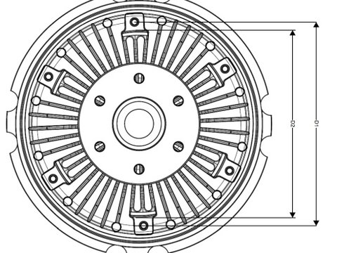 Cupla ventilator radiator 49001 NRF pentru Volvo S40 Volvo S80 Nissan Dualis Nissan Qashqai Vw Beetle Vw Novo Man Tga