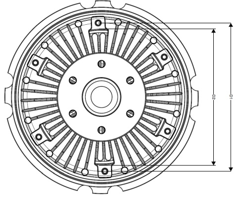 Cupla ventilator radiator 49030 NRF pentru Nissan 