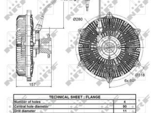 Cupla ventilator radiator 49132 NRF