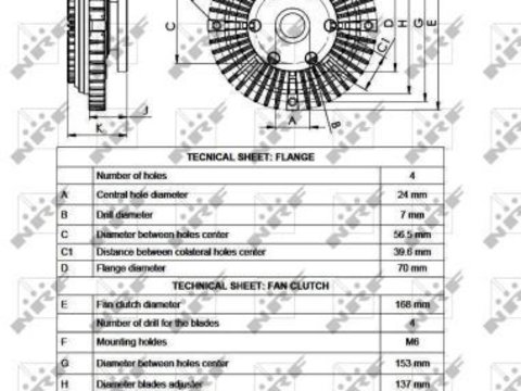 Cupla ventilator radiator 49547 NRF pentru Mitsubishi Montero Mitsubishi Pajero Mitsubishi Pajeroshogun Mitsubishi Shogun Mitsubishi Coltrodeo Mitsubishi L Mitsubishi Strada Mitsubishi Triton