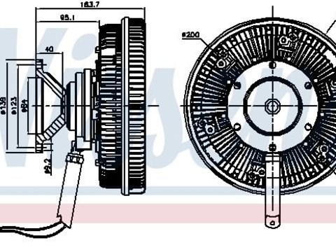 Cupla ventilator radiator 86133 NISSENS pentru Vw Passat