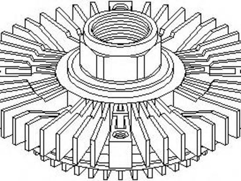 Cupla, ventilator radiator AUDI 100 limuzina (4A, C4), AUDI 100 Avant (4A, C4), AUDI A6 limuzina (4A, C4) - TOPRAN 109 605