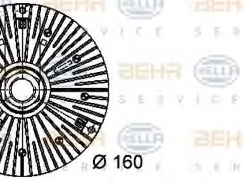 Cupla, ventilator radiator AUDI A4 (8EC, B7) (2004 - 2008) HELLA 8MV 376 732-031