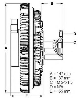 Cupla, ventilator radiator AUDI A6 limuzina (4A, C