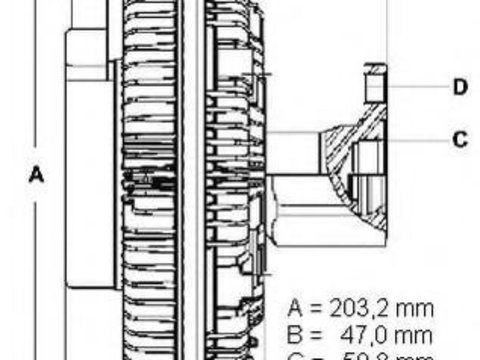 Cupla, ventilator radiator - BERU LK107