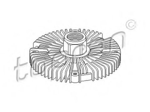 Cupla, ventilator radiator FORD TRANSIT platou / sasiu (E_ _) (1994 - 2000) TOPRAN 302 003