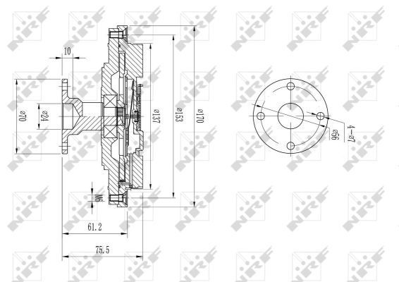Cupla ventilator radiator # Mitsubishi Montero 199