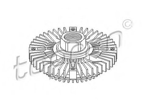 Cupla, ventilator radiator SKODA SUPERB I (3U4) (2001 - 2008) TOPRAN 109 608 piesa NOUA